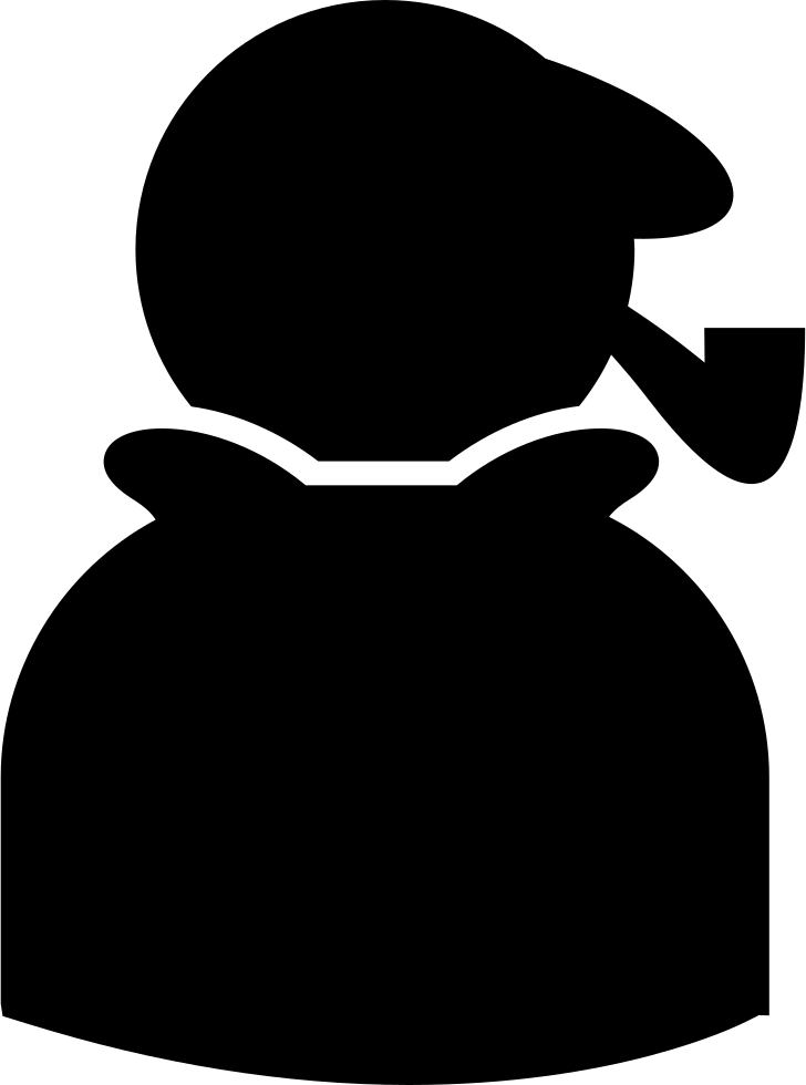 Sherlock Holmes Silhouette With Cigar Pipe Comments - Sherlock Holmes (728x980)