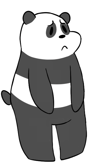 Black Bear Clip Art - Giant Panda (488x733)