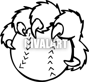 Black Bear Clipart Cougar Claw - Wild Cats Paw Drawings (361x333)