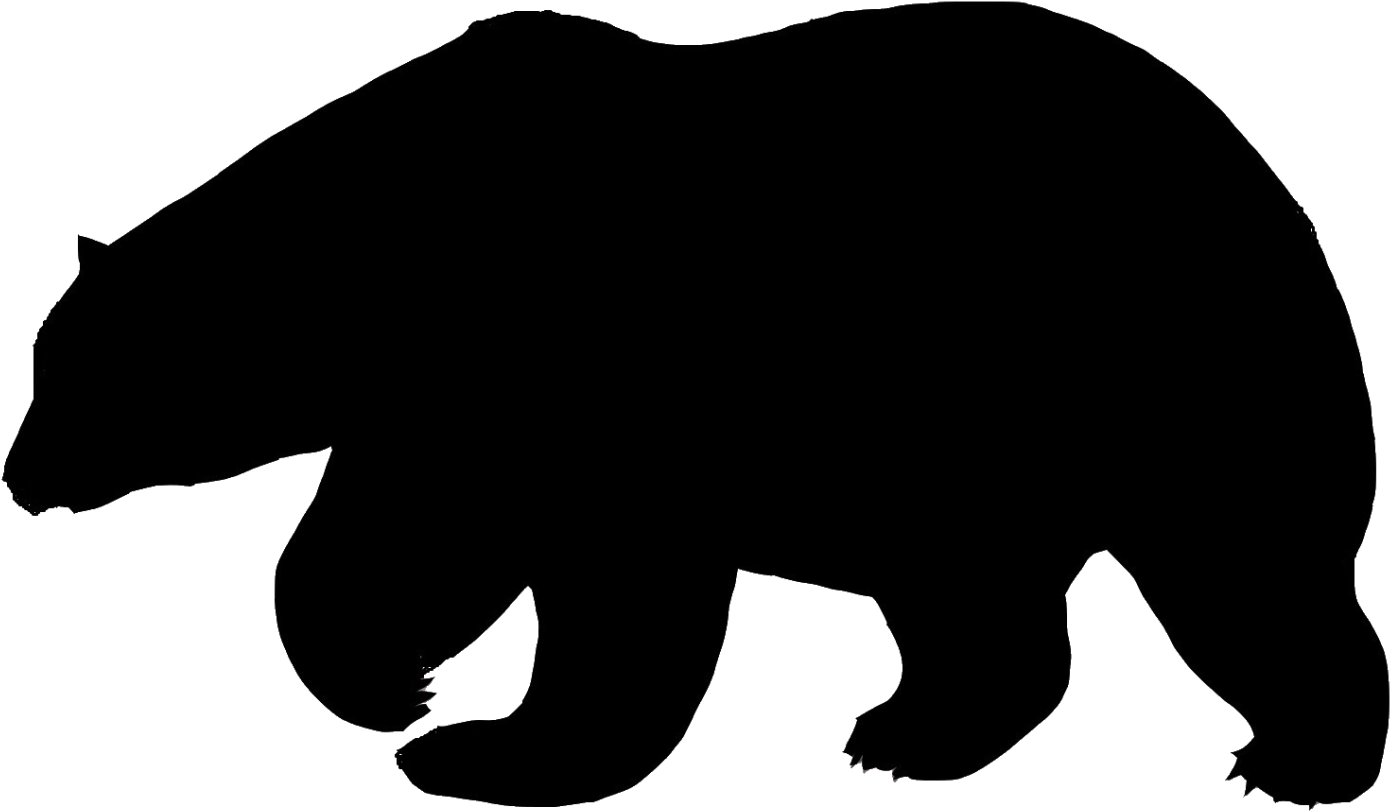 Polar Bear Flock Amp Applique Pinterest Polar Bear, - Polar Bear Silhouette Png (1599x1073)