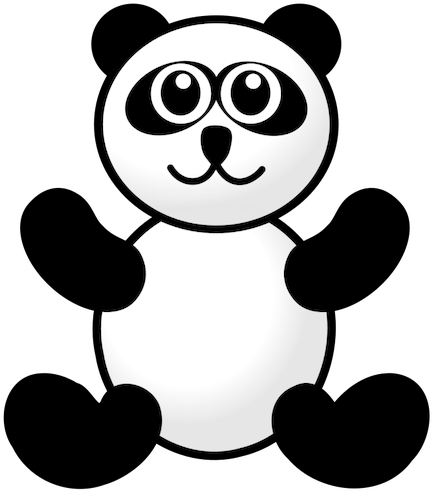 Teddy Bear Black And White 3 Free Clipart Teddy Bear - Macaco Facil De Desenhar (500x500)