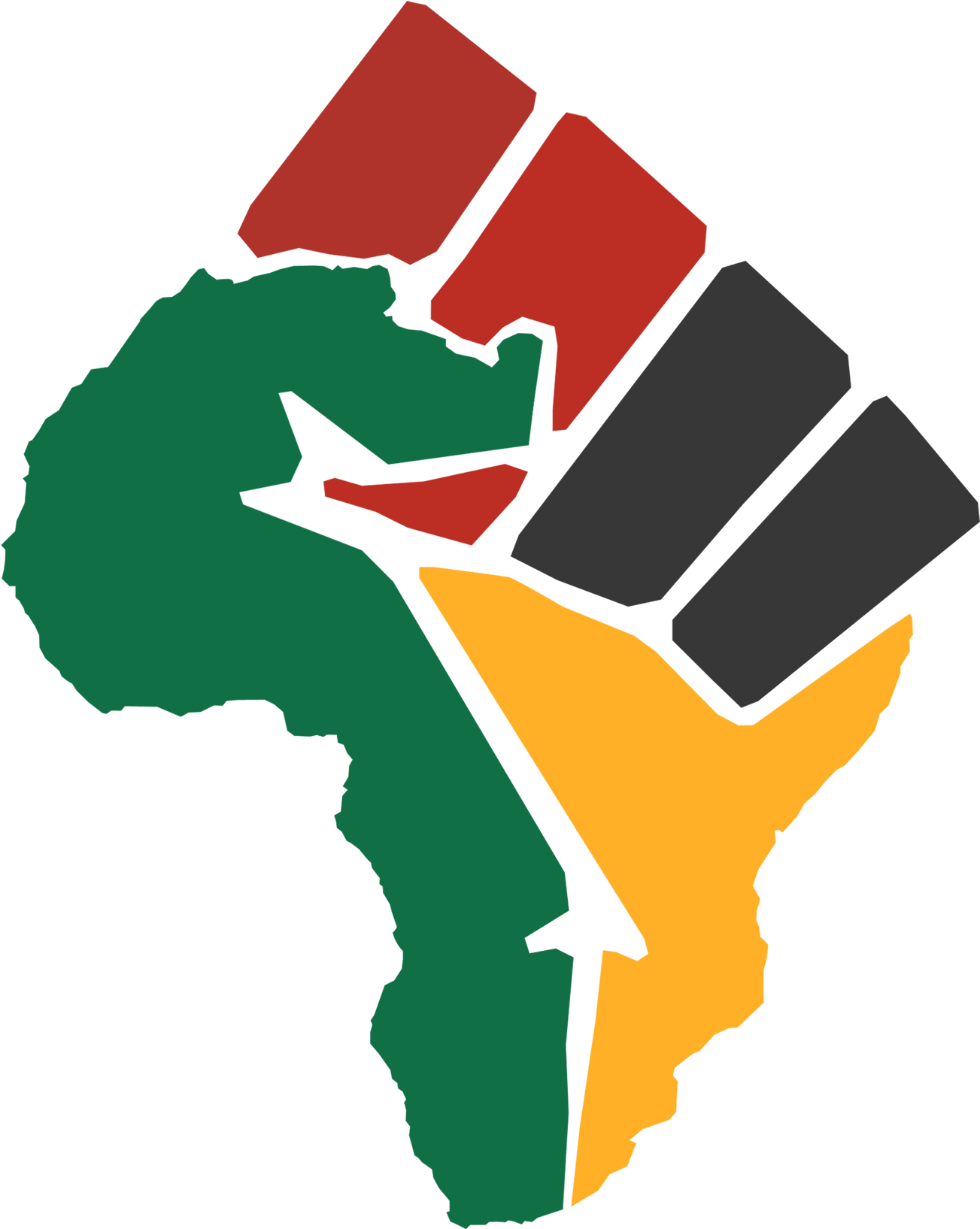 "we Know That As Individuals We Can Do Nothing - Black Panther Fist Symbol (1415x1752)