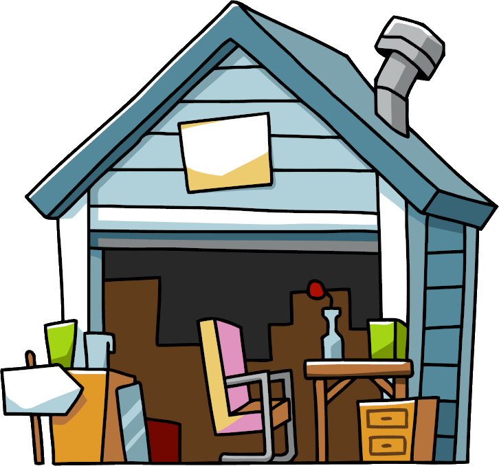 Garage Sale Scribblenauts Wiki Fandom Powered By Wikia - Garage Sale Png (726x678)