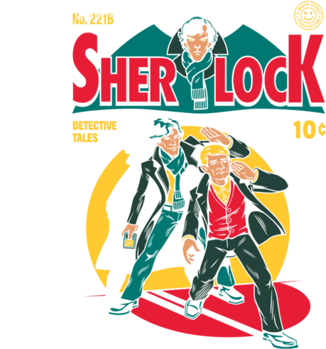 Sherlock Comic - Poster (571x504)