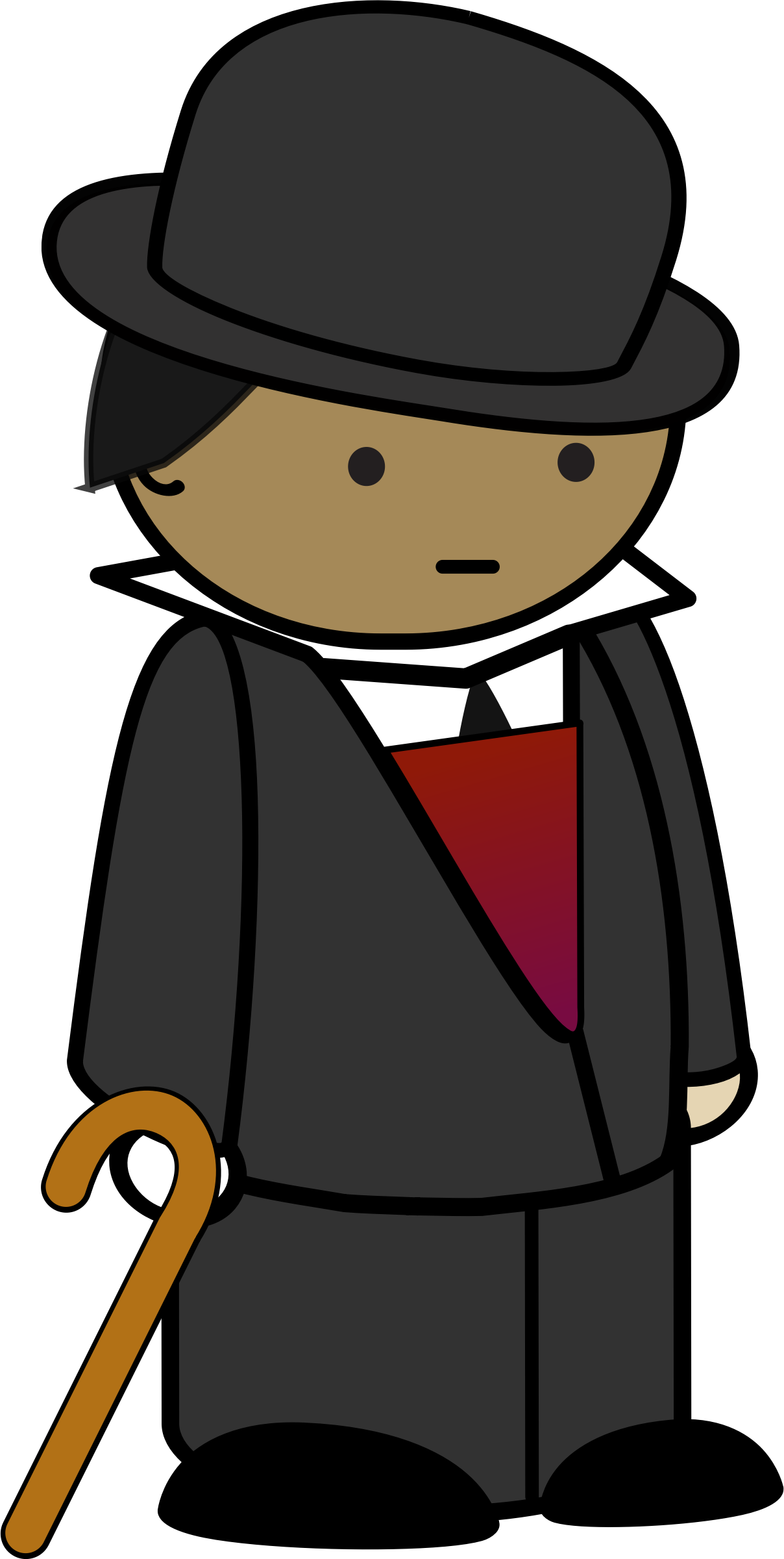 Clipart - Gentleman Clipart (1208x2400)