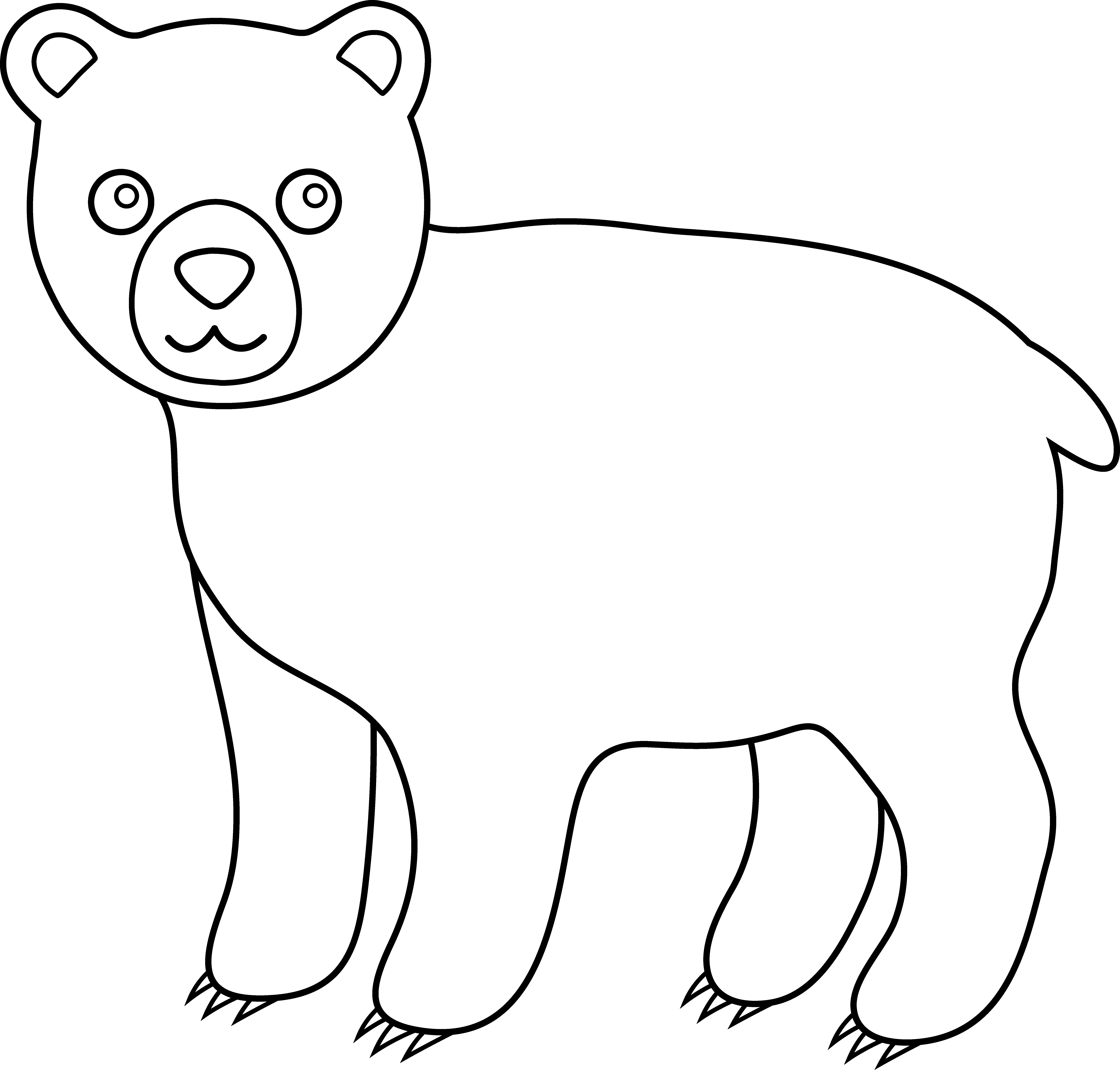 Black Bear Clip Art - Black Bear Clip Art (7463x7128)
