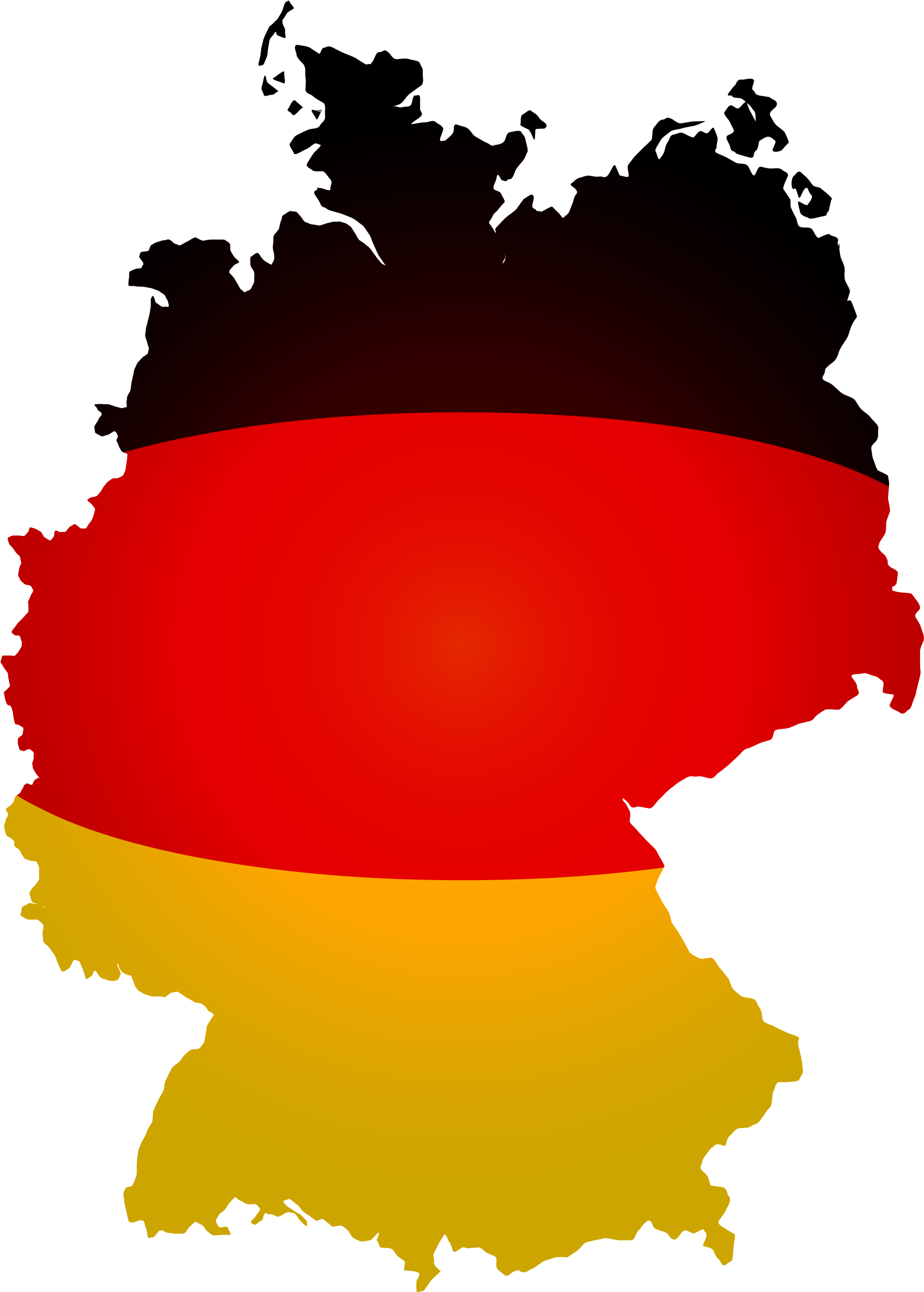 Clipart - Deutschland Map Flag (1737x2400)
