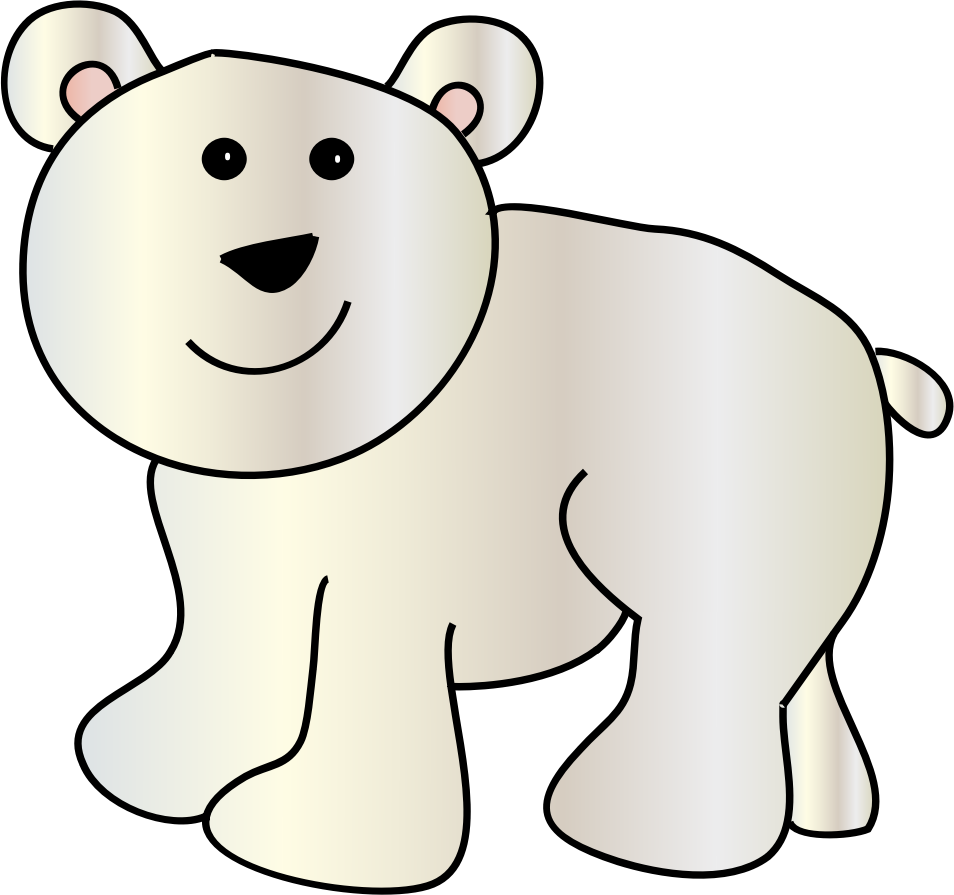 Polar Bear Clip Art Polar Bears And Clipartix - Polar Bear Clip Art (954x895)