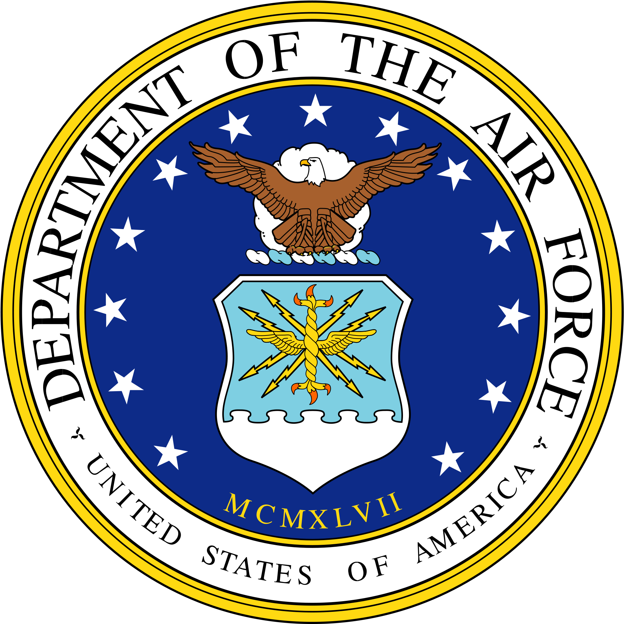 Seal Of The Us Air Force Clipart - United States Air Force Seal (2000x2000)