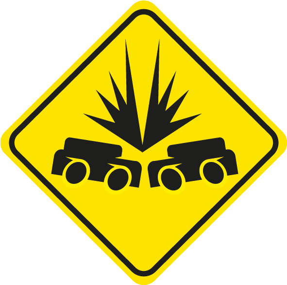 Reckless Driving Is A Criminal Charge Which Comes With - Golf Cart Crossing Sign (600x600)