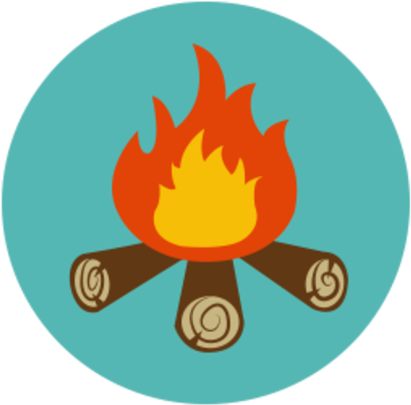 Around The Campfire Clipart Free Images - Camp Png (600x600)