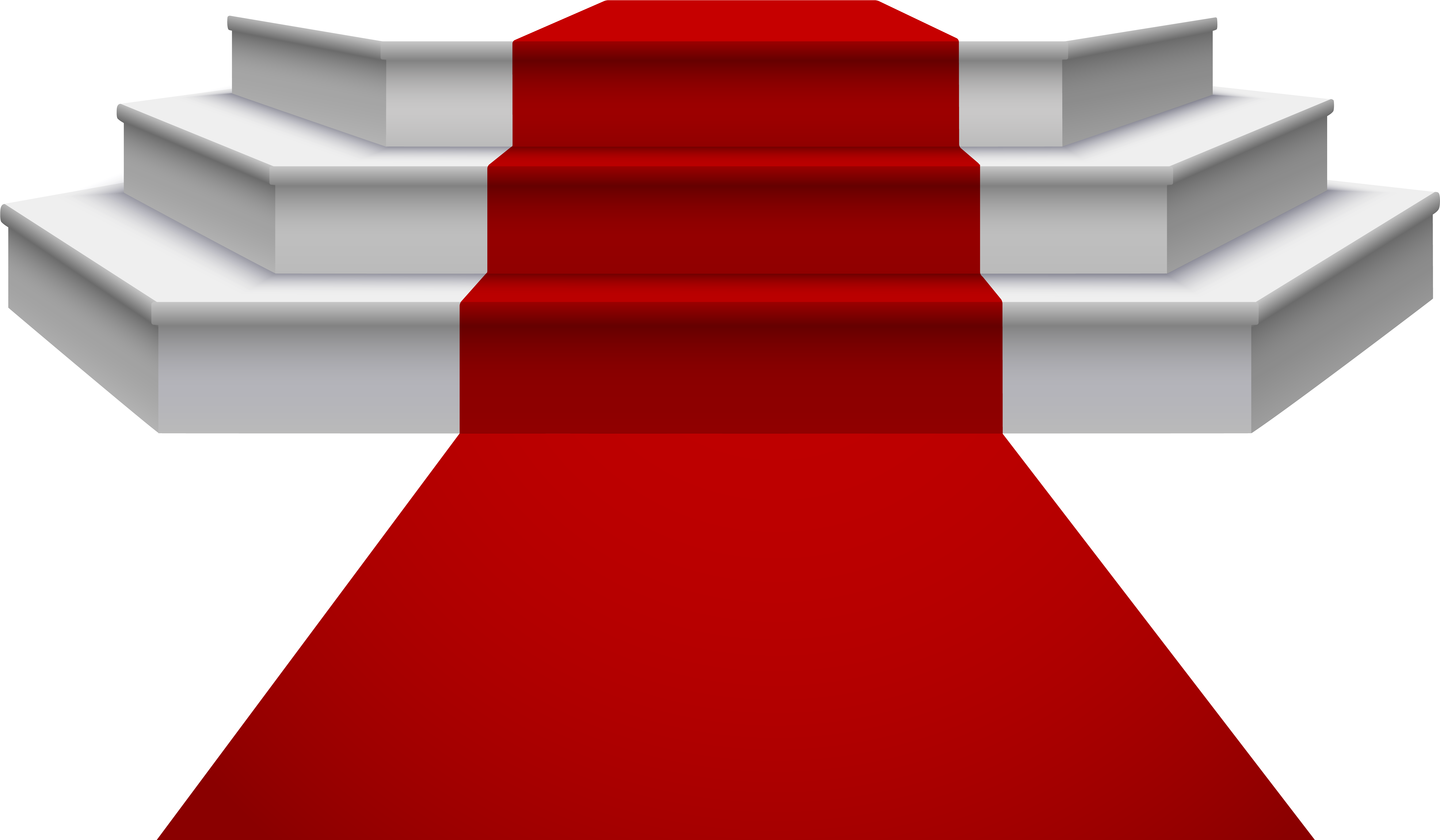 White Podium With Red Carpet Png Clipart Image - Stage Light Png (6317x3786)