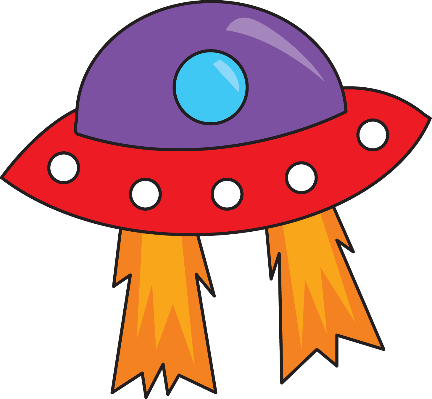 Cartoon Ufo Clipart Cliparts And Others Art Inspiration - Outer Space Clip Art (1460x1347)