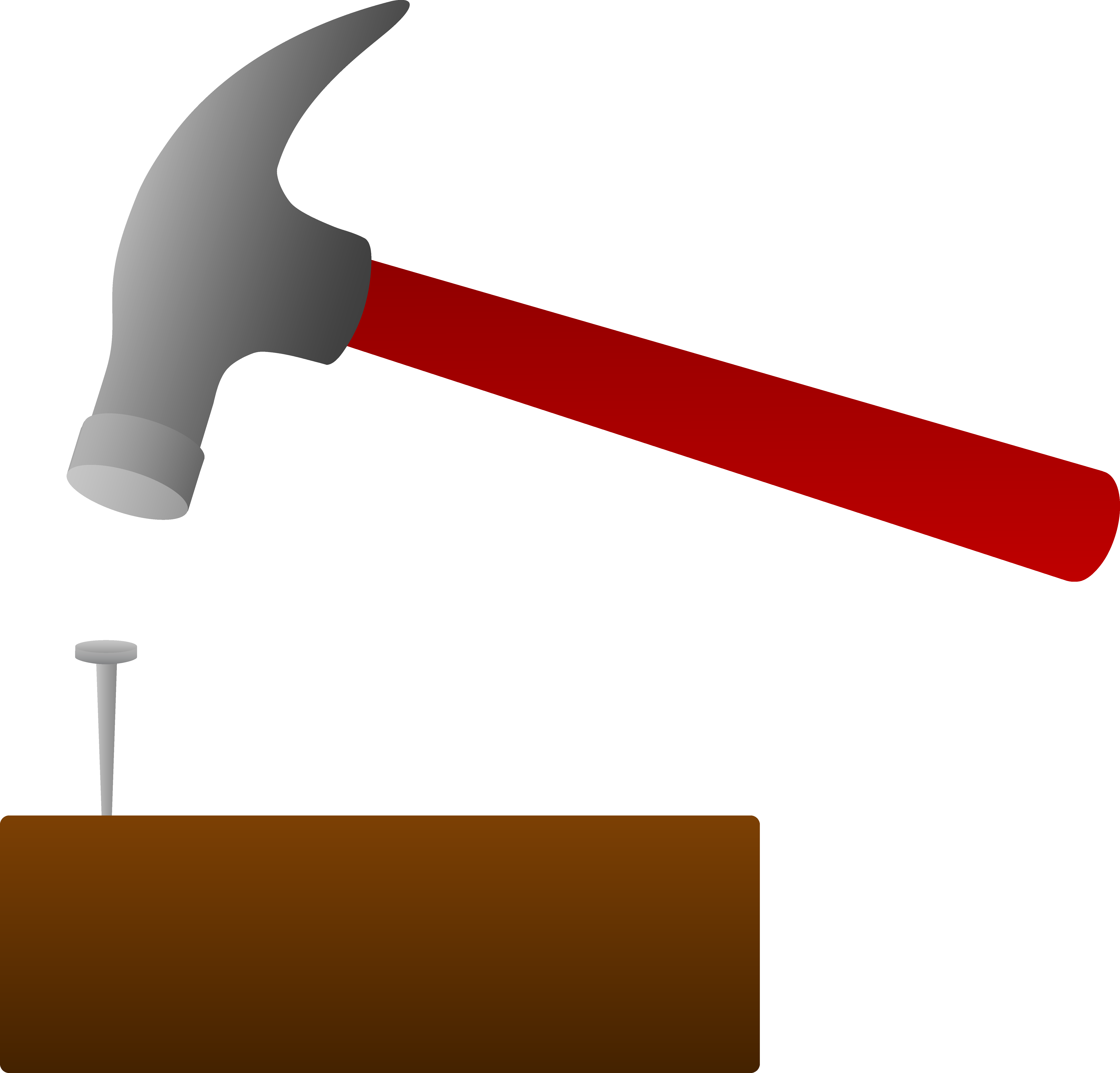 Clipart Info - Hammering A Nail Clipart (6145x5888)