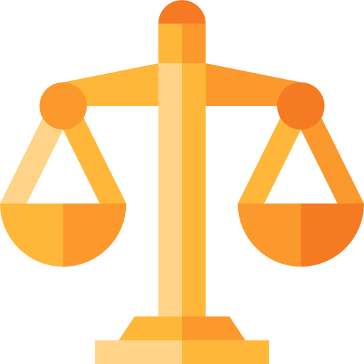 Legal Operations - Law Orange Icon Png (512x512)