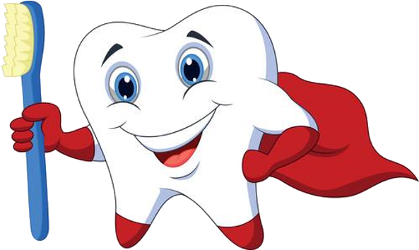 Happy - Cartoon Tooth (600x400)