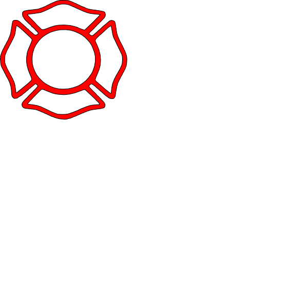 Firefighter Maltese Cross Stencil (600x562)
