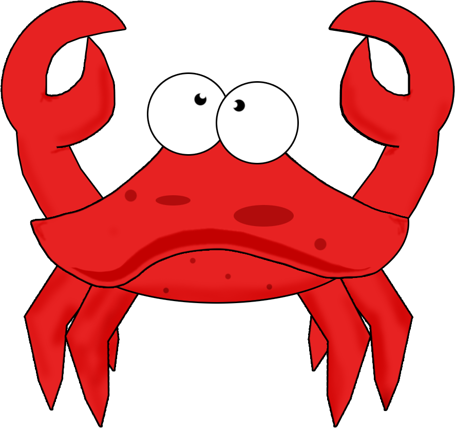 Crab Clipart Friendly - Crab (886x835)