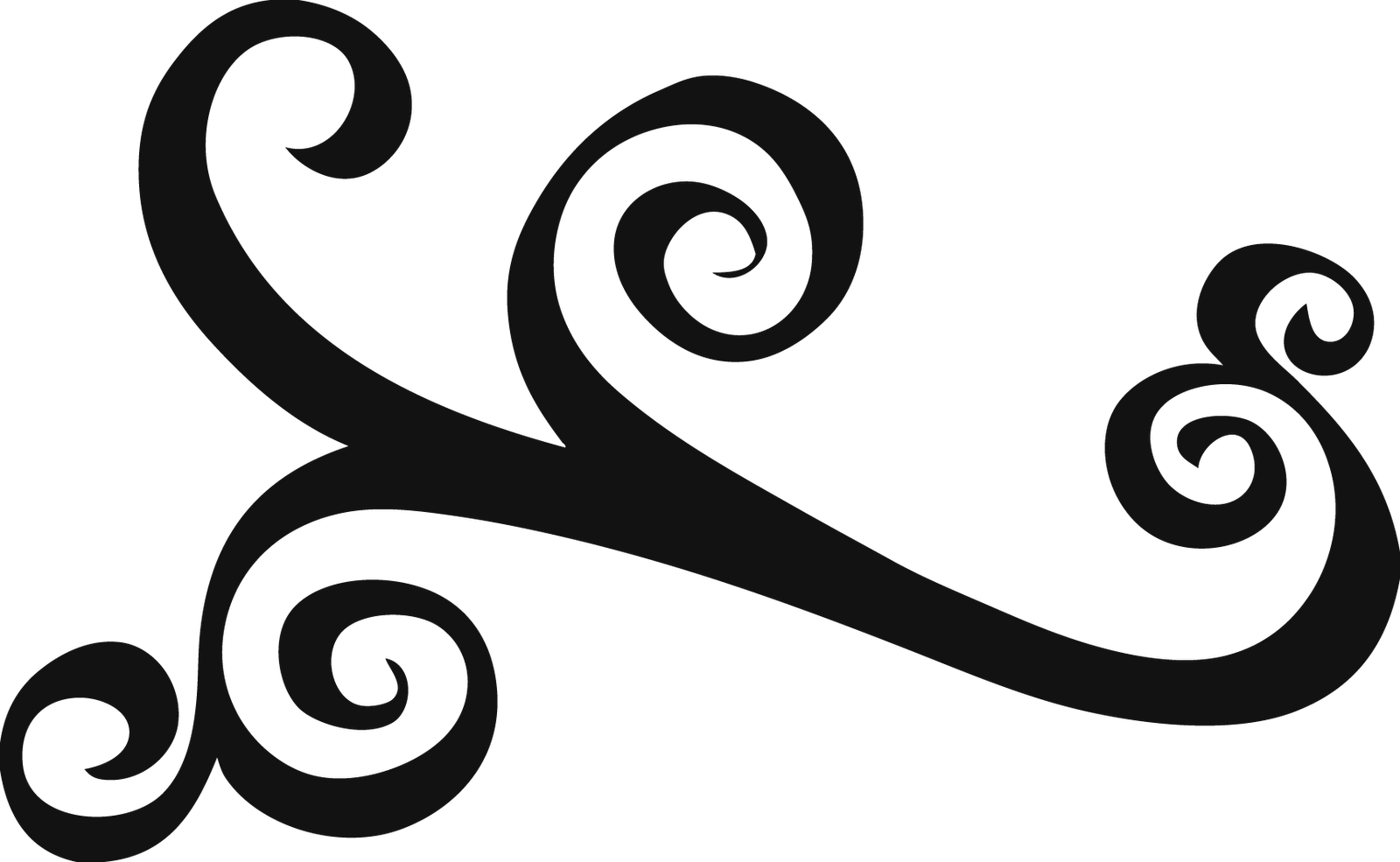 Elegant Swirl Designs Clip Art Elegant Swirls Clipart - Swirl Design Clip Art (1600x985)