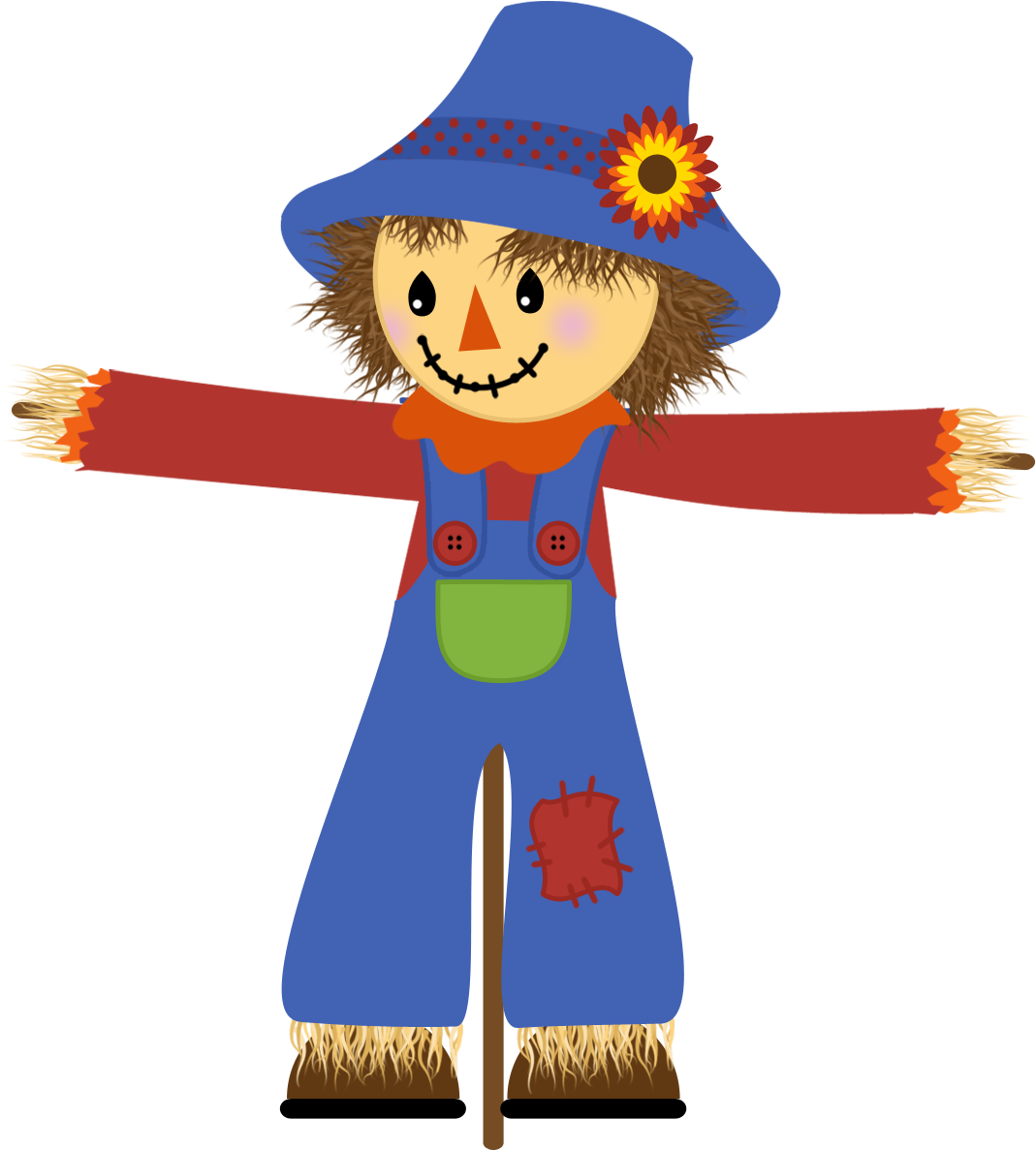 Harvest Scarecrow Clipart - Scarecrow Clip Art (1080x1200)