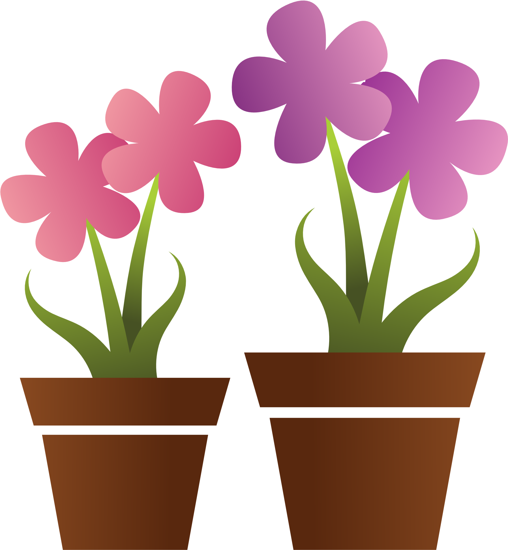 Flowers In Pot Clipart (1969x1969)