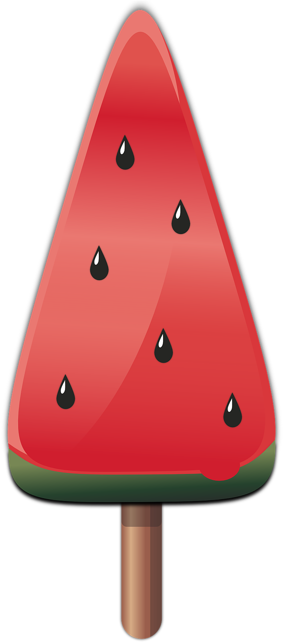 Download - Watermelon Icecream Clipart (587x1280)
