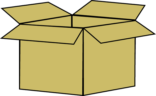 Blue Box Clip Art - Box Clipart (500x308)