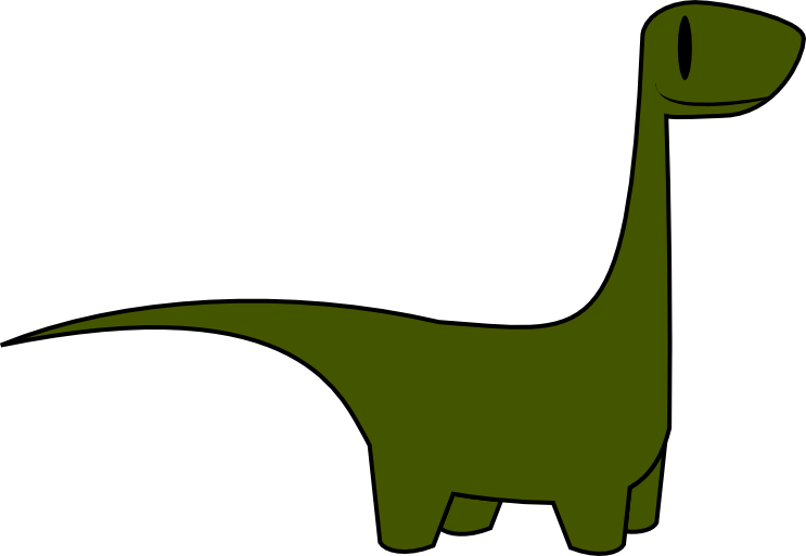 Dinosaur Free To Use Clipart - Dinosaur Simple (743x513)