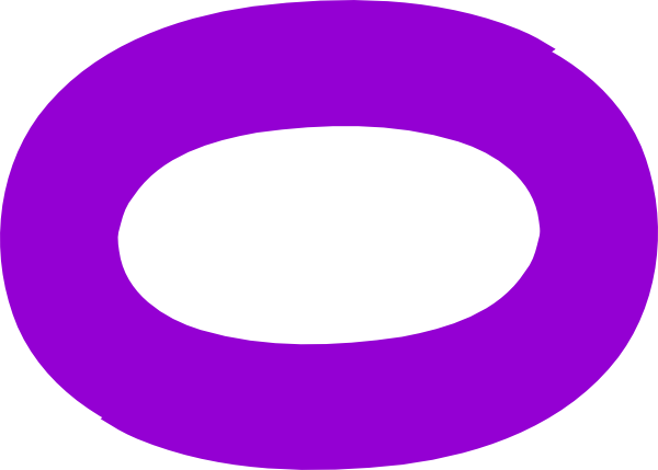 Single Purple Chain Link Clip Art At Clker - Circle (600x429)