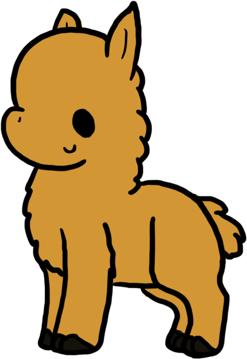 Cute Llama Cartoon Png (913x875)
