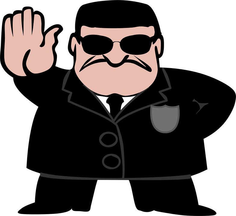 Bodyguard Police Detective Agent Secret Fbi Cia - Government Clipart (784x720)
