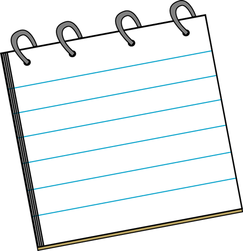 Detective Notepad - Clip Art Note Pad (483x500)