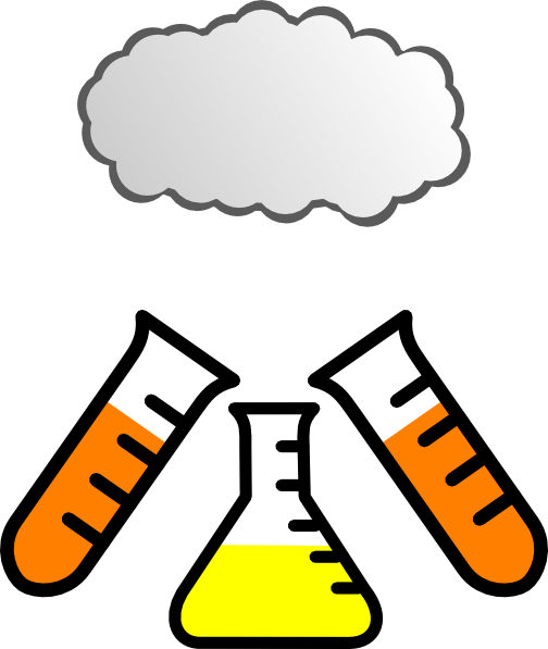 Chemical Reactions - Science Beaker Clip Art (504x597)