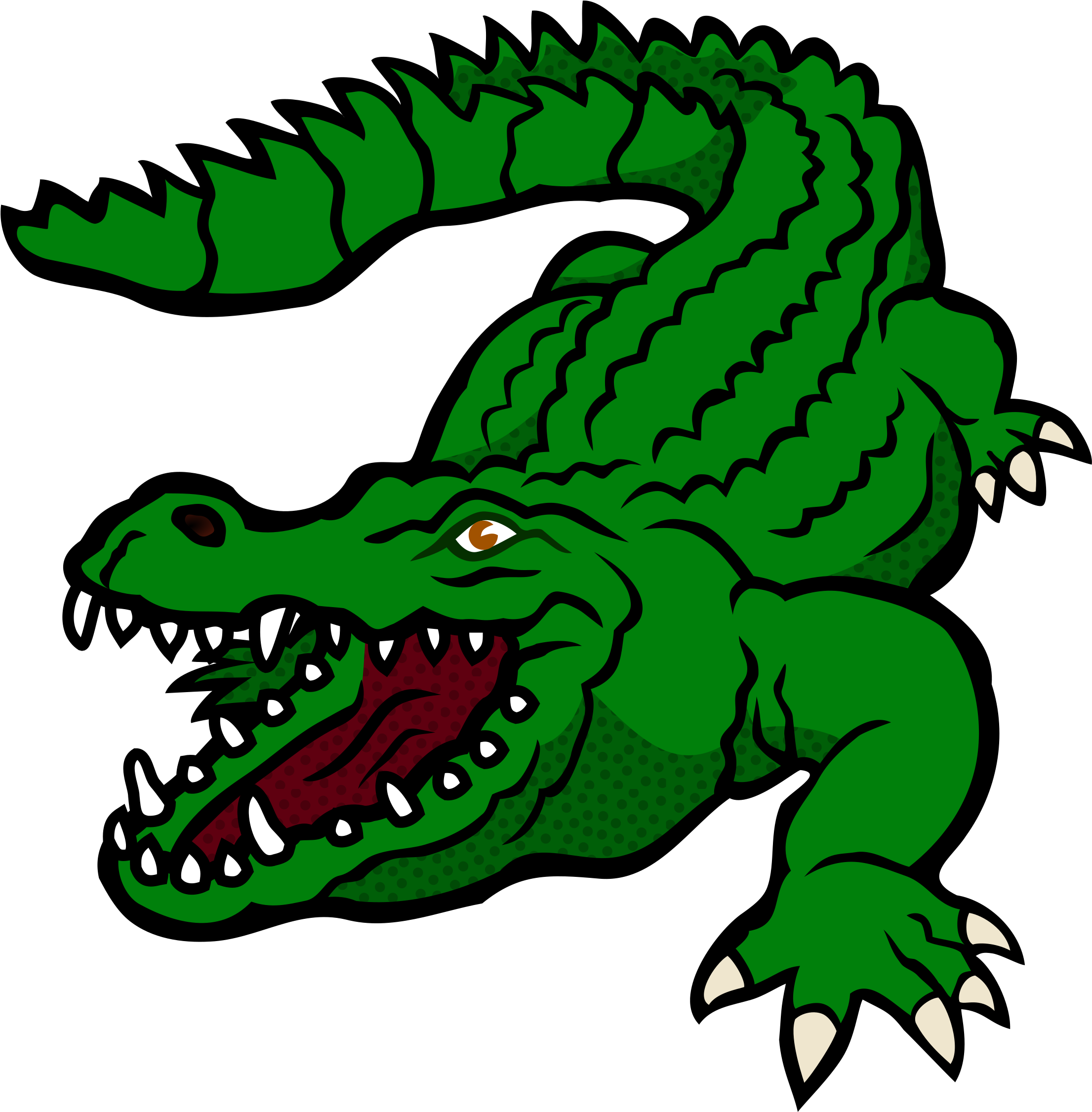 Crocodile Clipart (2360x2400)
