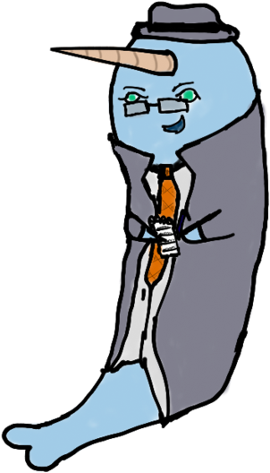 Supercarlinbrother Narwhal Detective By Rosela978 Supercarlinbrother - Super Carlin Brothers Narwhal (600x655)