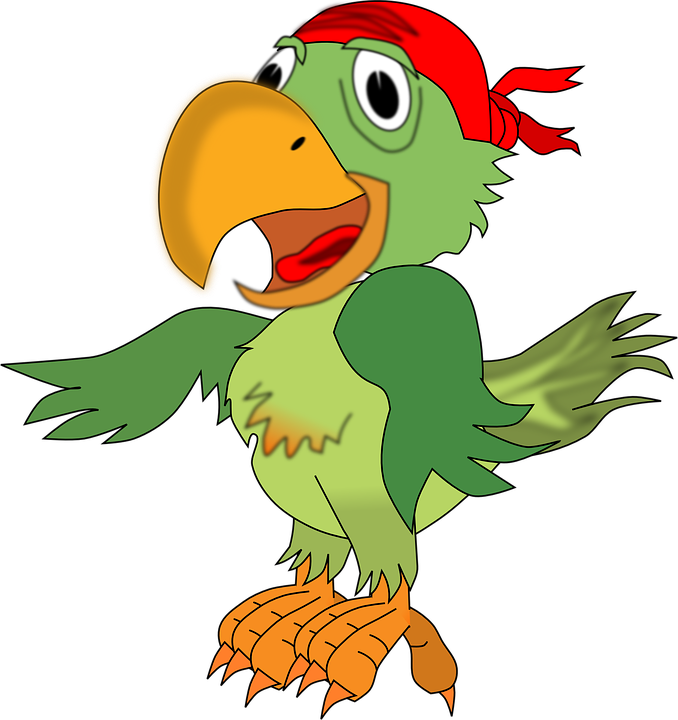 Pirate Free Images On Pixabay - Pirate Parrot Clip Art (678x720)