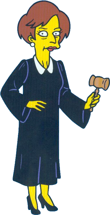 Judge Harm - Simpsons Judge Constance Harm (397x752)