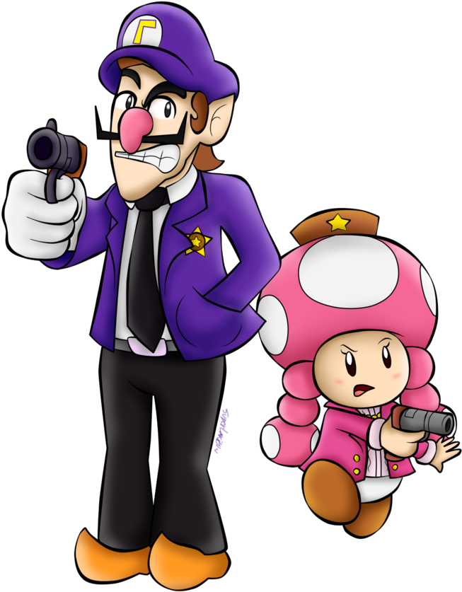 As A Pair Of Detectives By Superlakitu - Captain Toad Treasure Tracker Detective (840x952)