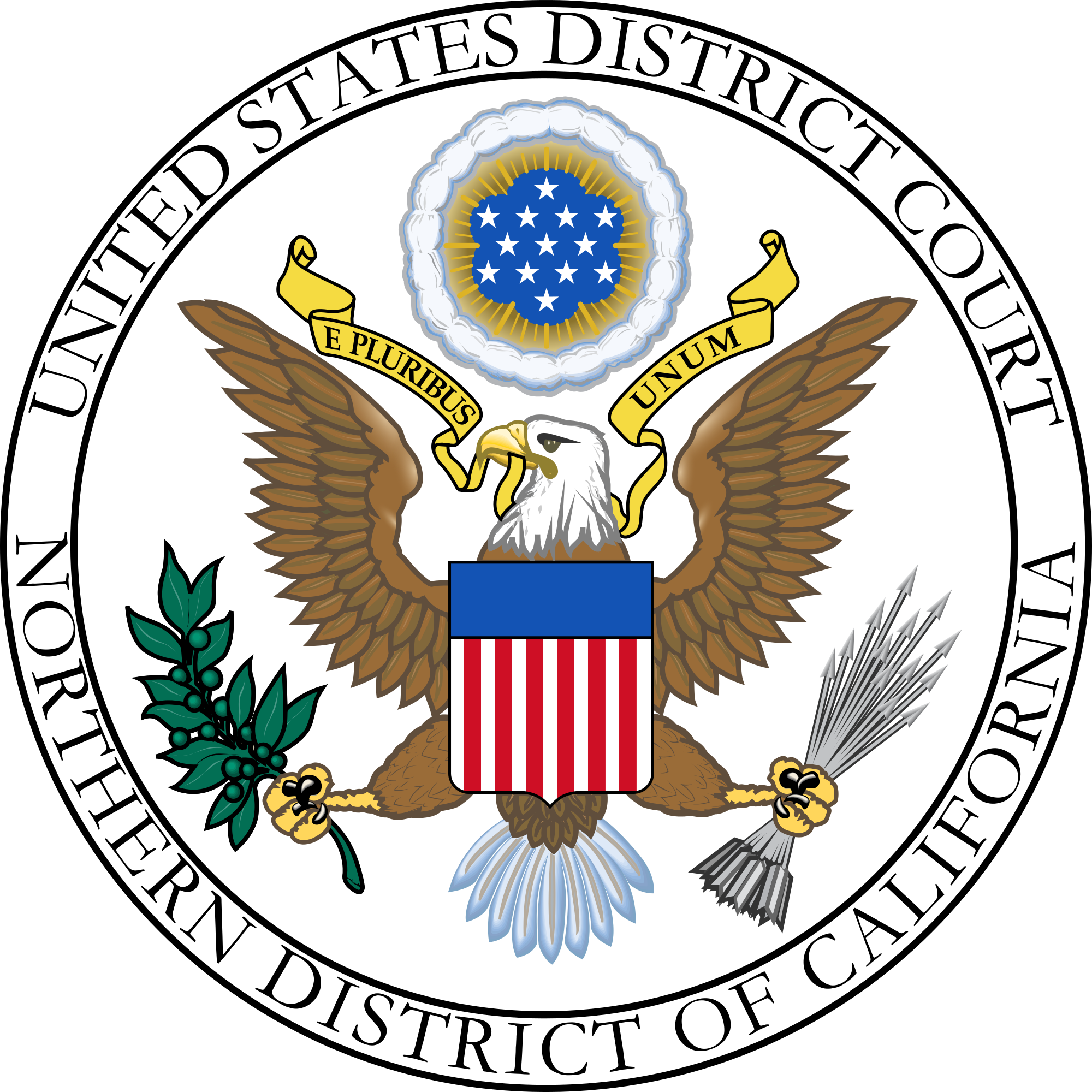 Courtroom Deputy Clerk To U - Seal Of The United States (2000x2000)