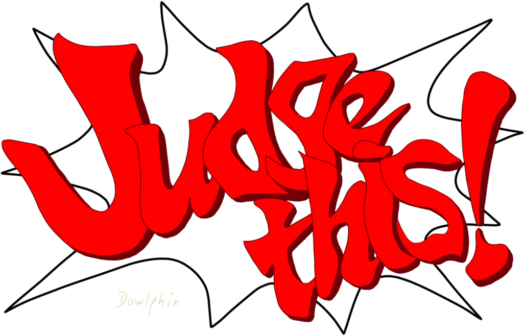 Judge This Text Art By Dowlphin - Ace Attorney Speech Bubbles (1188x672)