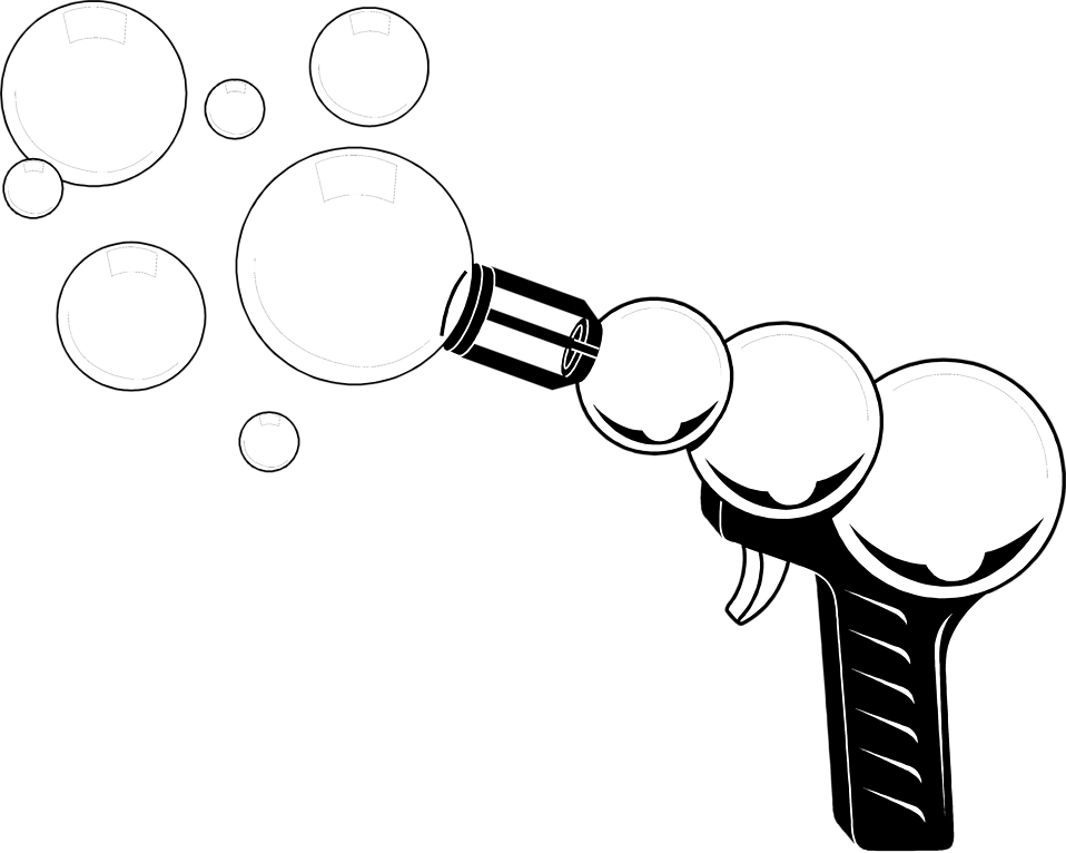 Free Stock Photos - Toy Gun Clipart Black And White (958x766)