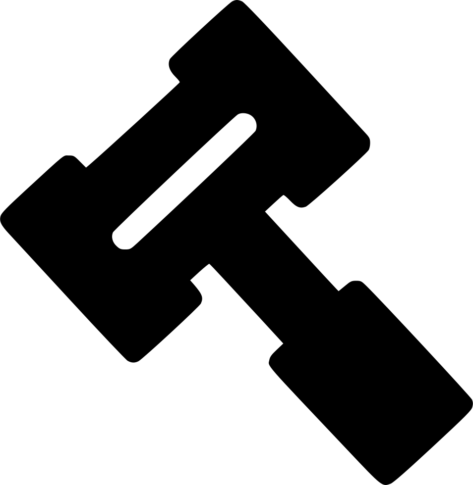 Gavel Law And Crime Svg Png Icon Free Download - Hammer (954x980)