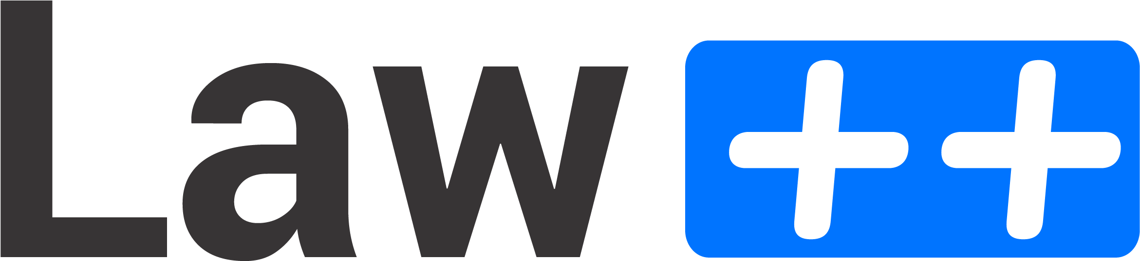 Logo Designed For Law Plus Plus, A Law Firm That Specializes - Law Plus Plus (2462x883)