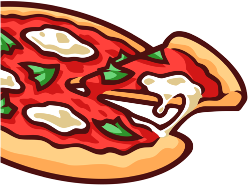 Cropped Pizza Vector Clipart 2 1 - Merry Crustmas Greeting Cards (512x512)