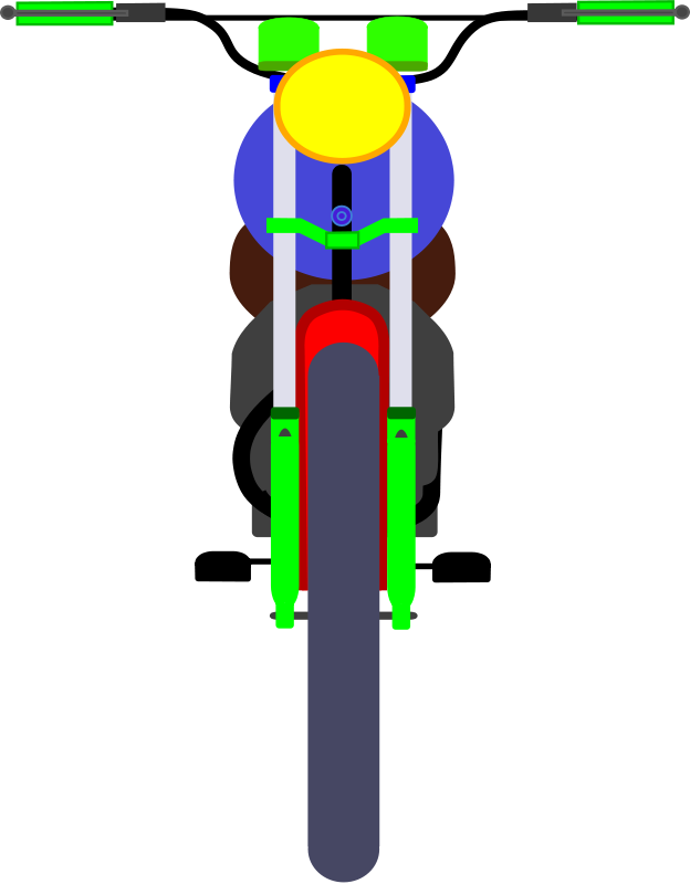 Get Notified Of Exclusive Freebies - Motorcycle Clipart (624x800)