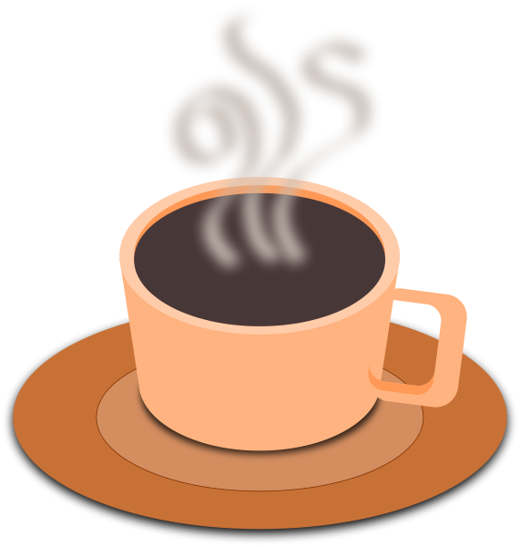 Hot Coffee Image - Clipart Hot Tea (571x600)