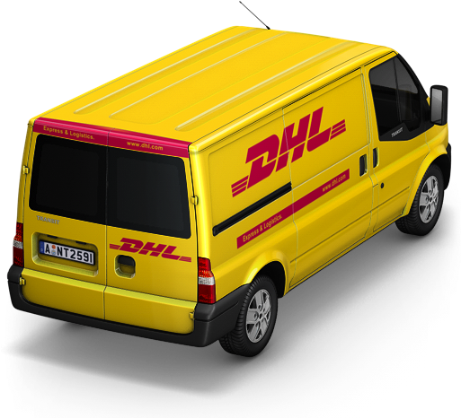 Dhl Van Back Icon - Dhl Clipart (512x512)