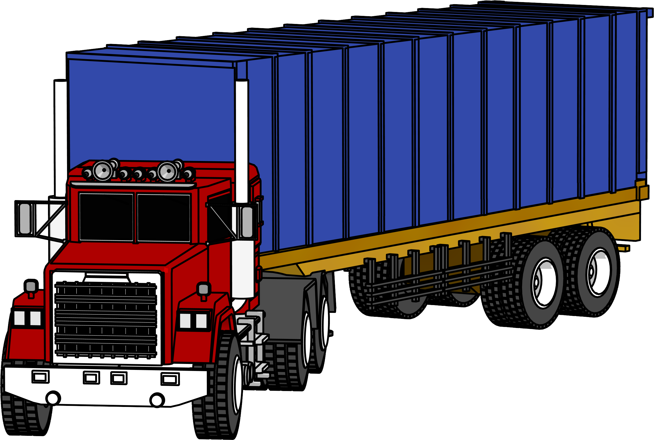 Industrial Truck Big Truck Clipart Png Image - Industrial Trucks (2628x1848)