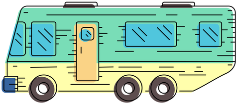 Campervan Vehicle Illustration Transparent Png - Illustration (512x512)