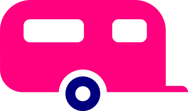 Hot Pink Trailer Clip Art - Trailer Clipart (600x357)